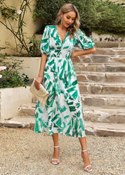 PRISCA – ROBE MIDI FLORALE CLASSIQUE