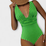 AIMÉE – MAILLOT DE BAIN UNE PIÈCE RAYÉ