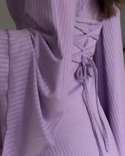 ZÉPHYRINE – ROBE MODERNE EN TRICOT À MANCHES LONGUES
