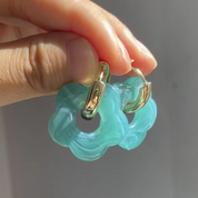 ANTHÉA - BOUCLES D’OREILLES PENDANTES FLEUR