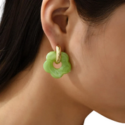 ANTHÉA - BOUCLES D’OREILLES PENDANTES FLEUR
