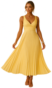 ALICE – ROBE MIDI ÉLÉGANTE PLISSÉE