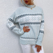 CLAIRE-LOUISE – PULL À MOTIF VINTAGE