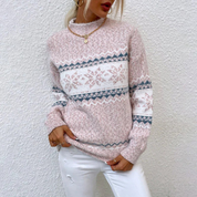 CLAIRE-LOUISE – PULL À MOTIF VINTAGE