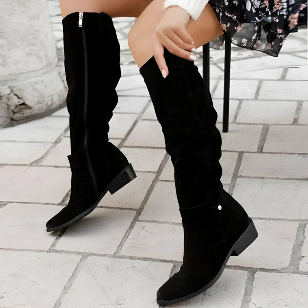 DALILA – BOTTES HAUTES ÉLÉGANTES EN DAIM