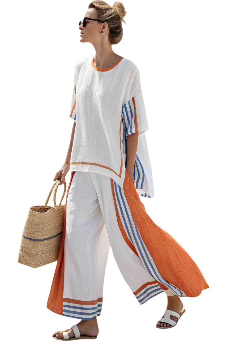 JEANNE-MARIE_ Blanc et orange