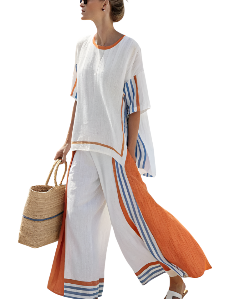 JEANNE-MARIE_ Blanc et orange