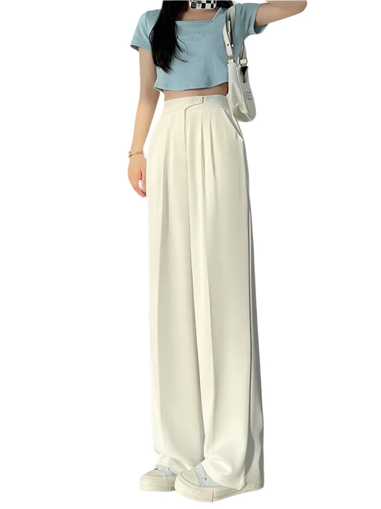 ERNESTINE - PANTALON MODERNE TAILLE HAUTE