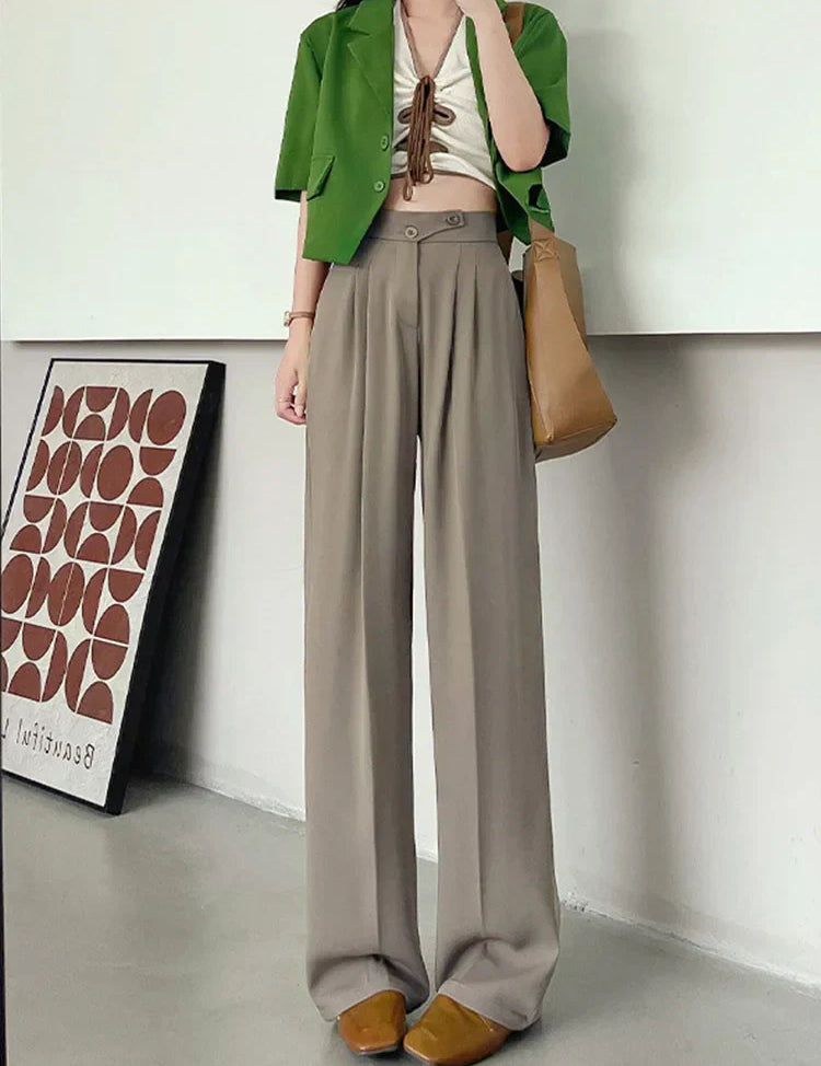 ERNESTINE - PANTALON MODERNE TAILLE HAUTE
