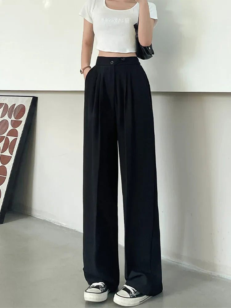 ERNESTINE - PANTALON MODERNE TAILLE HAUTE