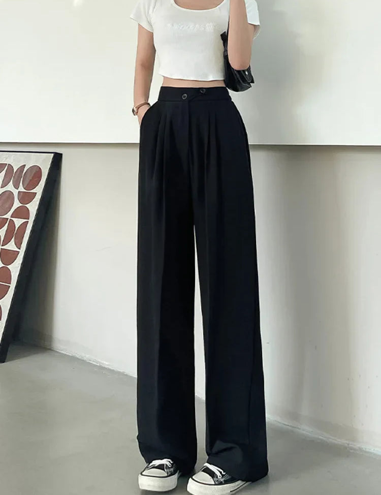 ERNESTINE - PANTALON MODERNE TAILLE HAUTE