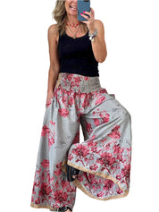 ARIELLE - PANTALON LARGE IMPRIMÉ LUXUEUX