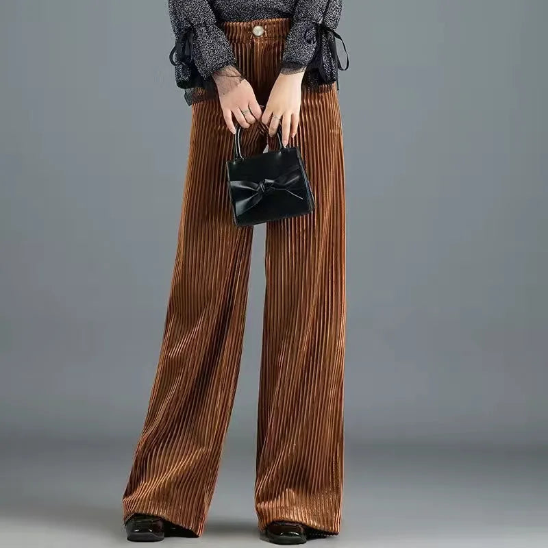 CÉCILIANE - PANTALON EN VELOURS CÔTELÉ TENDANCE