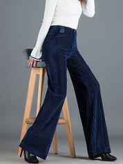 CÉCILIANE - PANTALON EN VELOURS CÔTELÉ TENDANCE