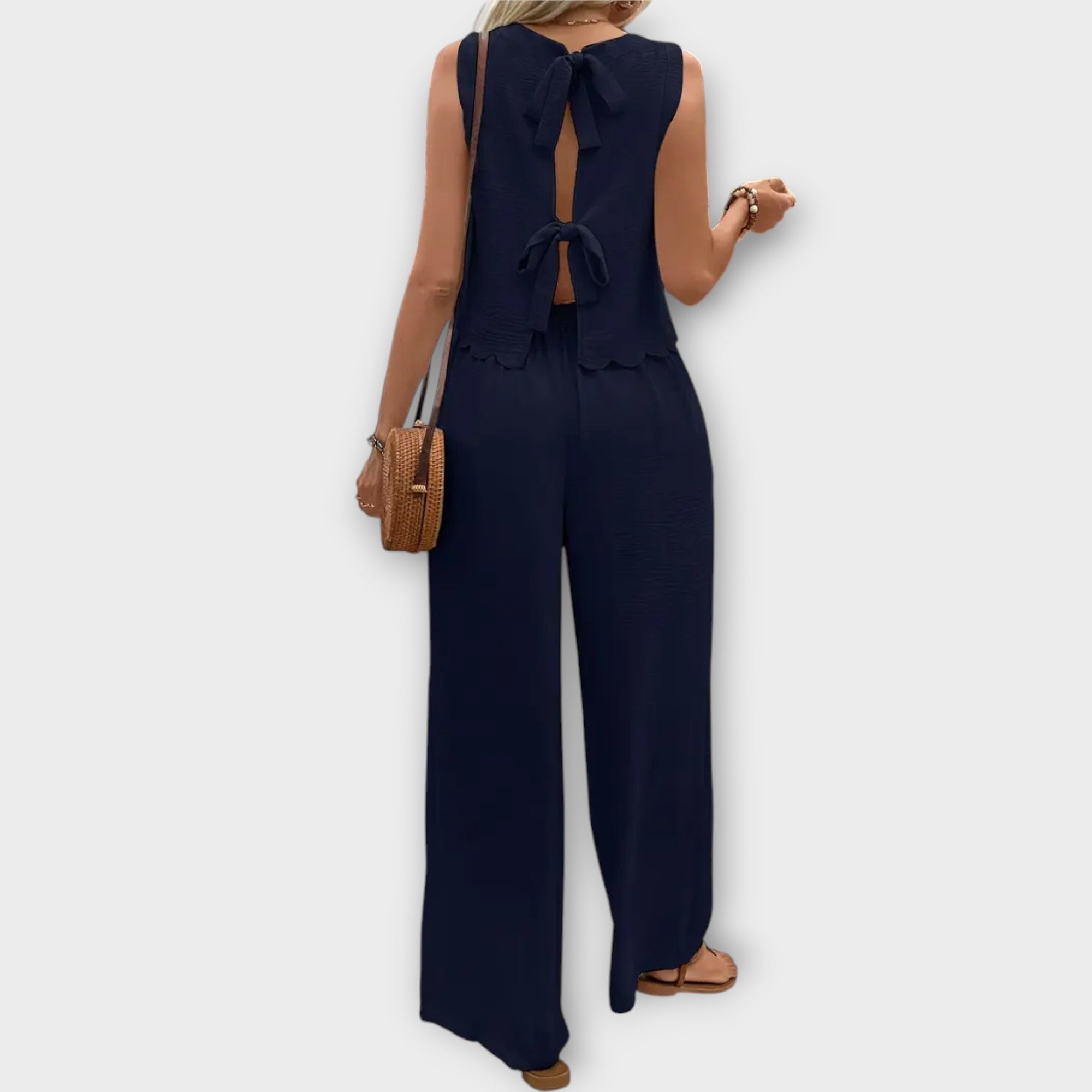 LOUANE – ENSEMBLE TENDANCE DÉBARDEUR ET PANTALON