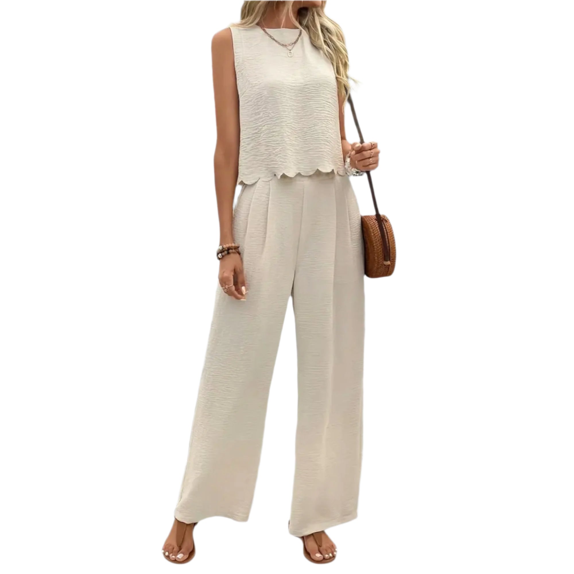 LOUANE – ENSEMBLE TENDANCE DÉBARDEUR ET PANTALON