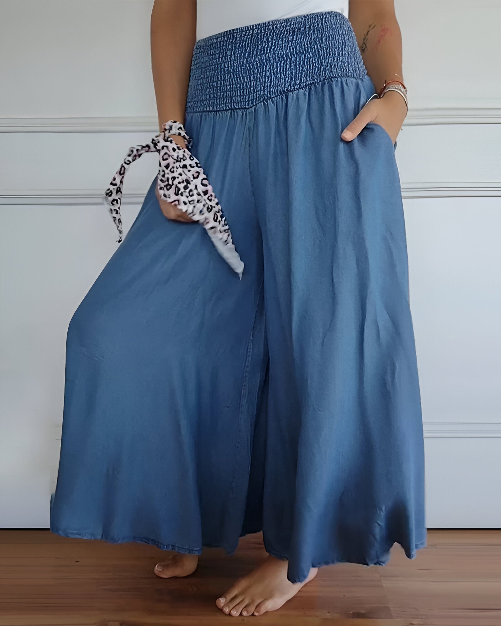 ADÉLAÏDE – PANTALON CONFORTABLE À TAILLE ÉLASTIQUE