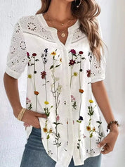ÉLÉONORE – BLOUSE DÉCONTRACTÉE À MOTIF FLEURI