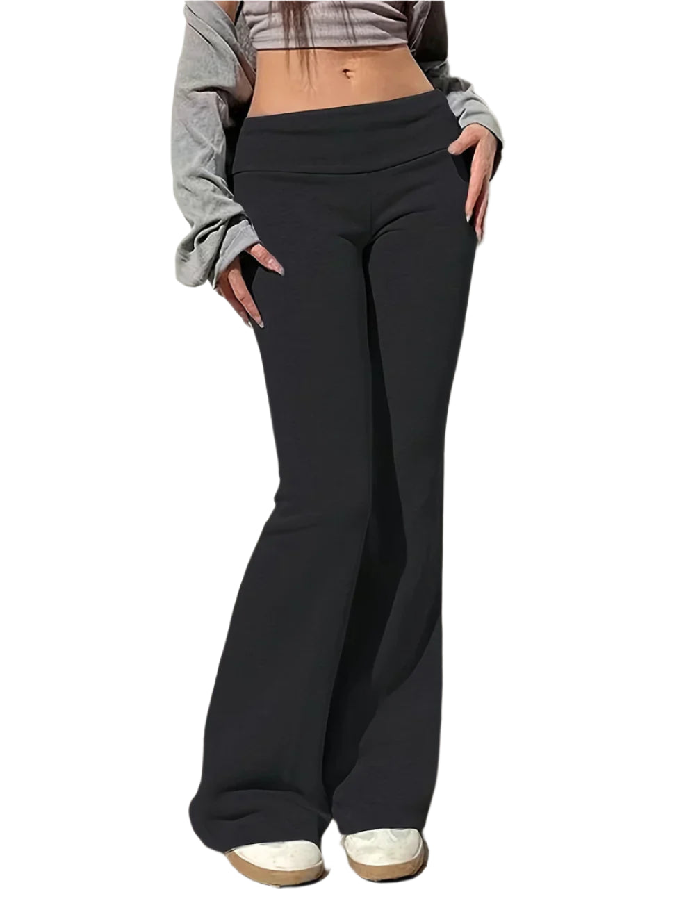 BERTHE – PANTALON ÉVASÉ TAILLE BASSE