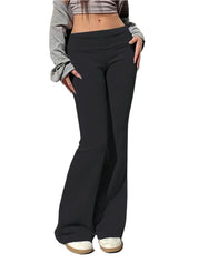 BERTHE – PANTALON ÉVASÉ TAILLE BASSE