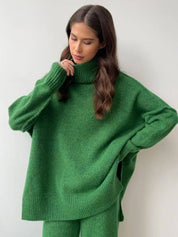 MICHELINE – ENSEMBLE PULL À COL ROULÉ COUPE AMPLE