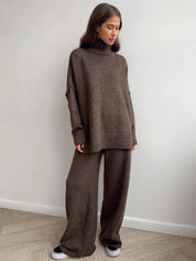 MICHELINE – ENSEMBLE PULL À COL ROULÉ COUPE AMPLE