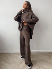 MICHELINE – ENSEMBLE PULL À COL ROULÉ COUPE AMPLE