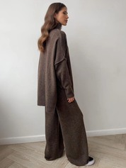 MICHELINE – ENSEMBLE PULL À COL ROULÉ COUPE AMPLE