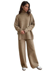 MICHELINE – ENSEMBLE PULL À COL ROULÉ COUPE AMPLE