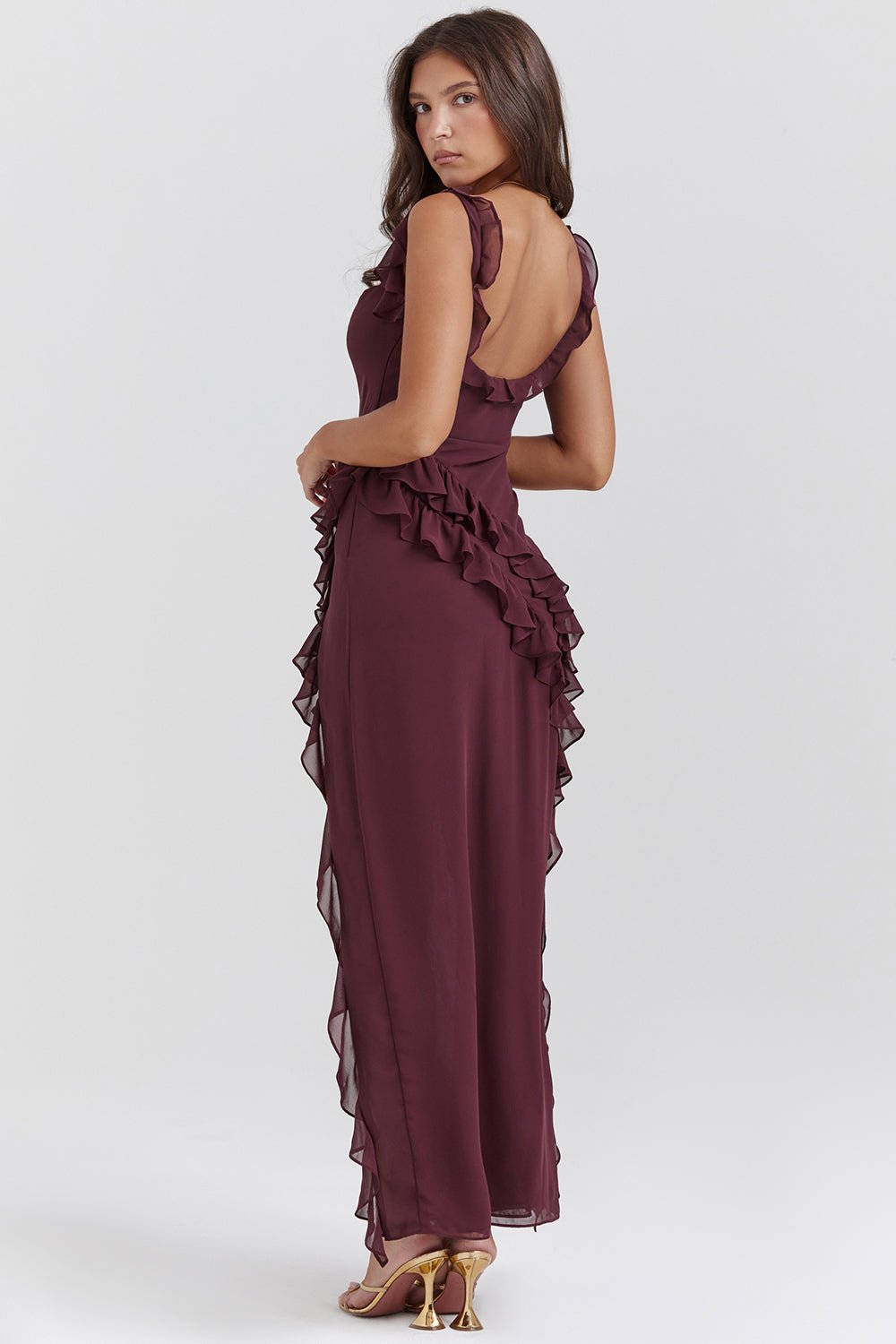 ANASTASIE – ROBE LONGUE FENDUE TENDANCE