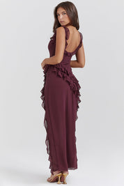 ANASTASIE – ROBE LONGUE FENDUE TENDANCE