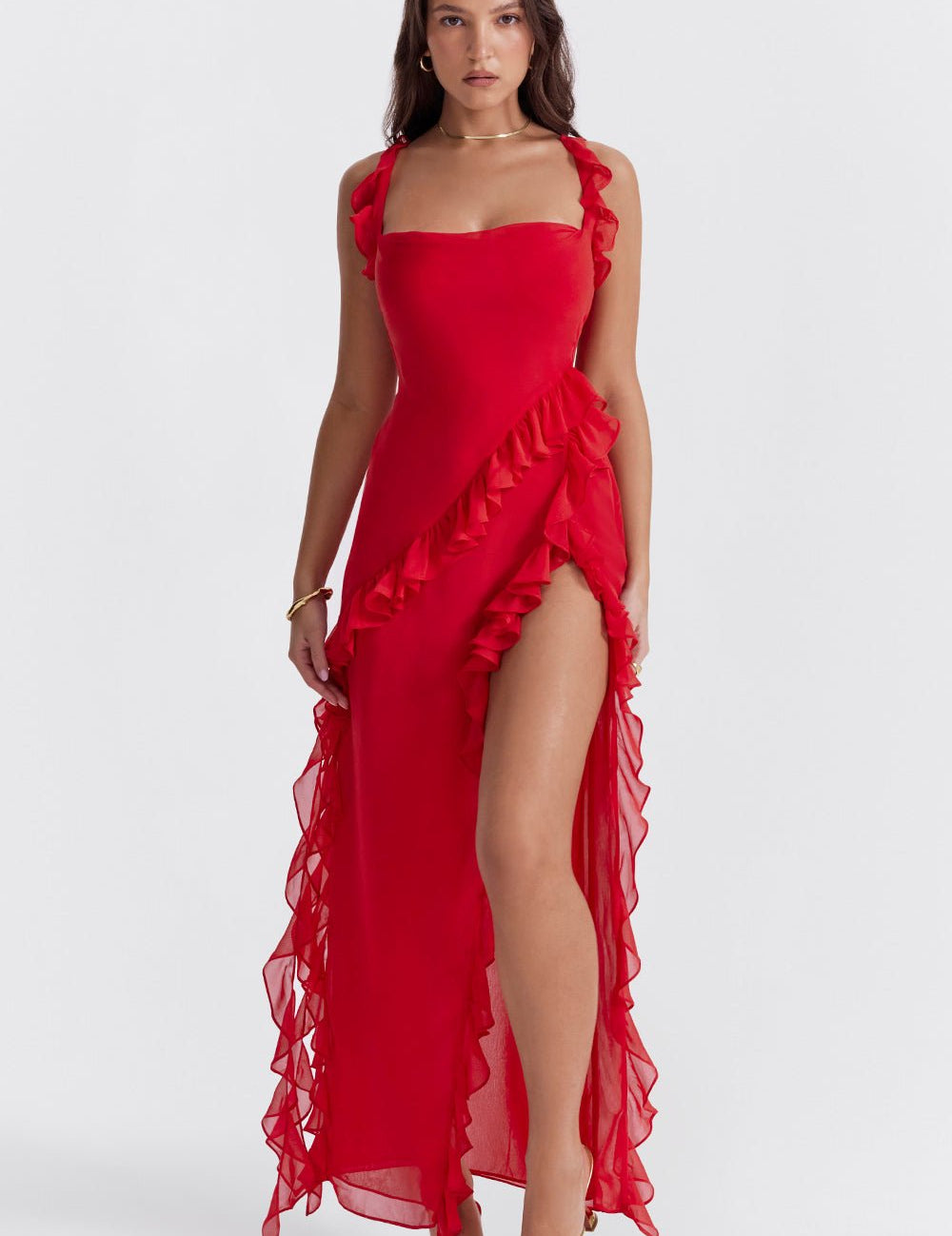 ANASTASIE – ROBE LONGUE FENDUE TENDANCE