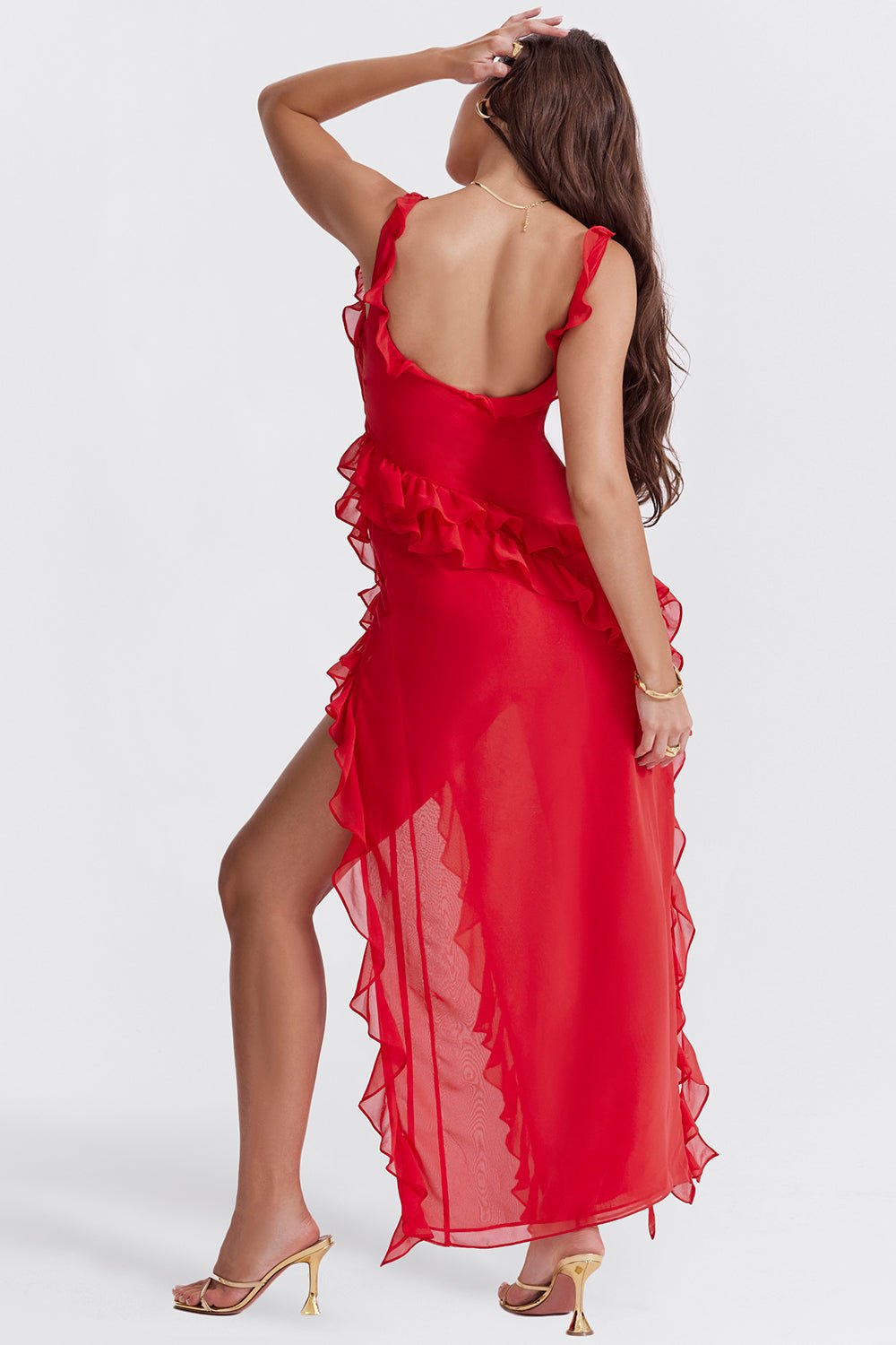 ANASTASIE – ROBE LONGUE FENDUE TENDANCE