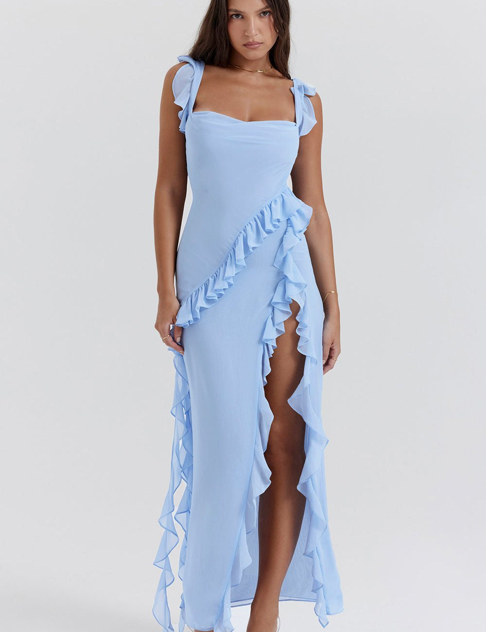 ANASTASIE – ROBE LONGUE FENDUE TENDANCE