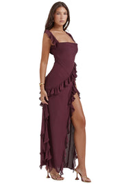 ANASTASIE – ROBE LONGUE FENDUE TENDANCE