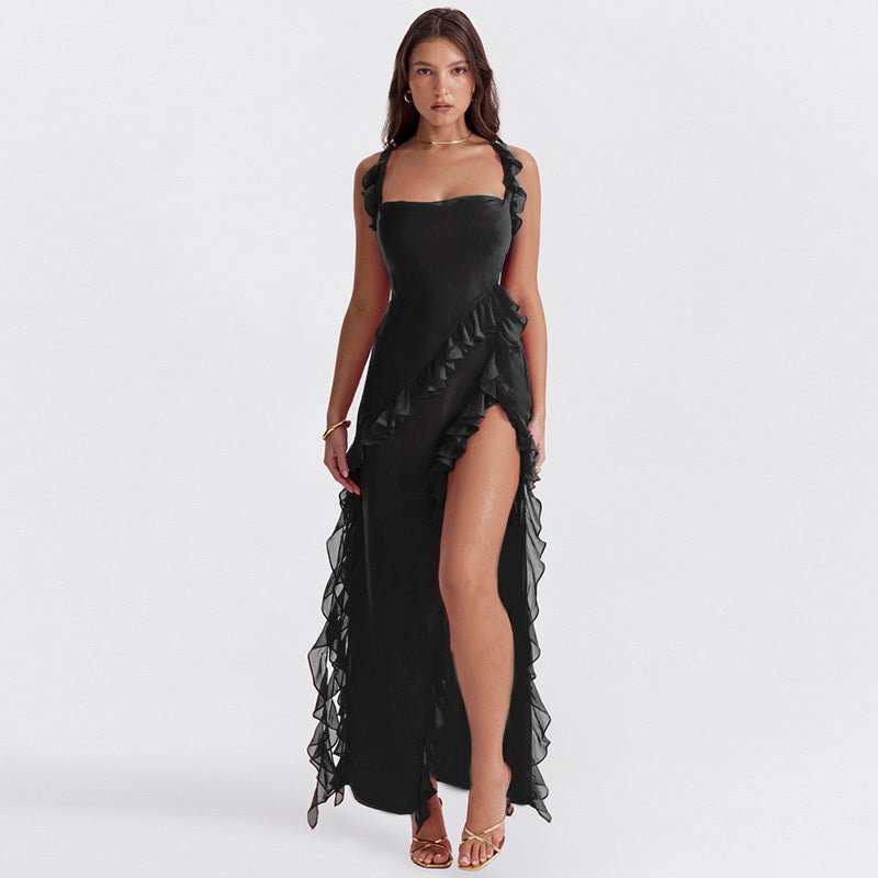 ANASTASIE – ROBE LONGUE FENDUE TENDANCE
