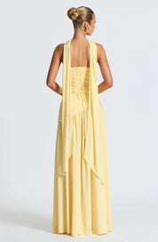 CHANTAL – ROBE LONGUE ÉLÉGANTE FENDUE
