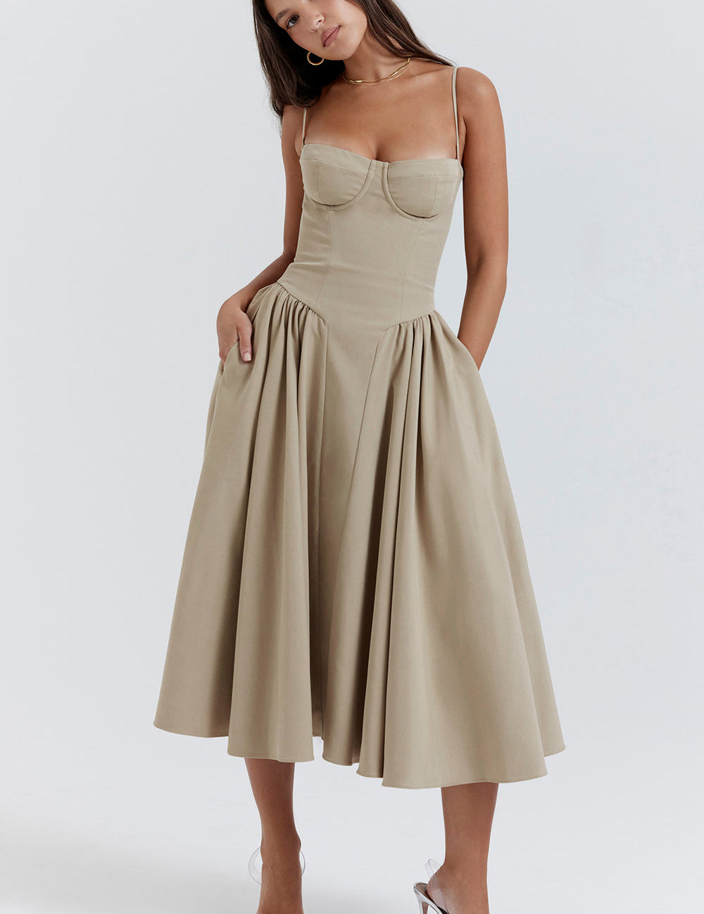 ALEXANE – ROBE SOLEIL CLASSIQUE À CORSET