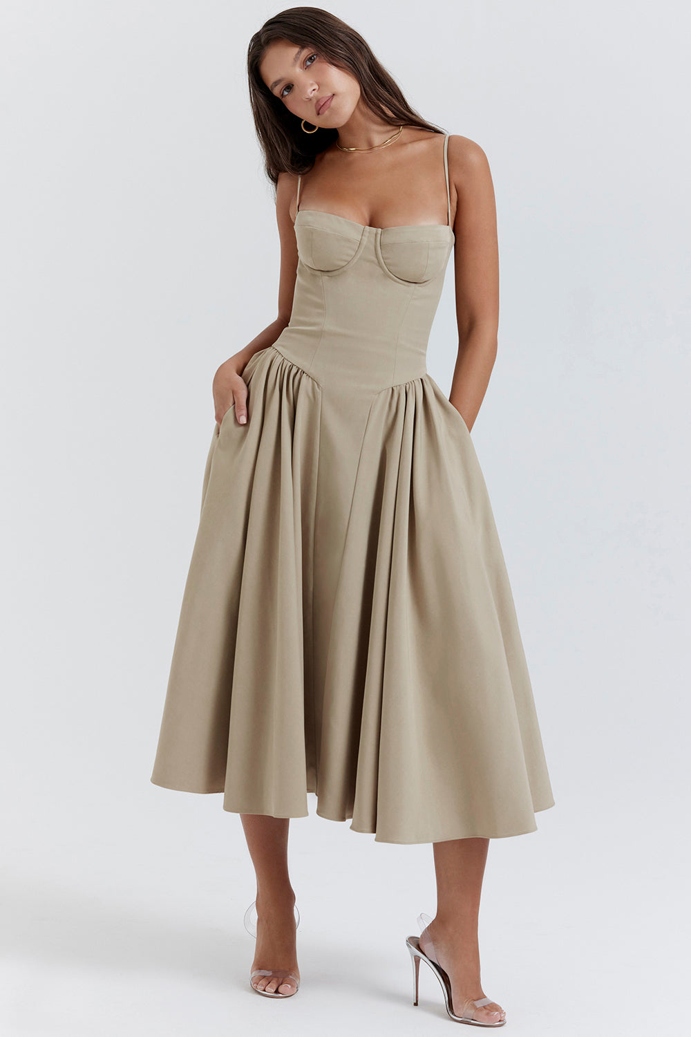 ALEXANE – ROBE SOLEIL CLASSIQUE À CORSET