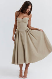 ALEXANE – ROBE SOLEIL CLASSIQUE À CORSET
