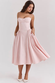 ALEXANE – ROBE SOLEIL CLASSIQUE À CORSET
