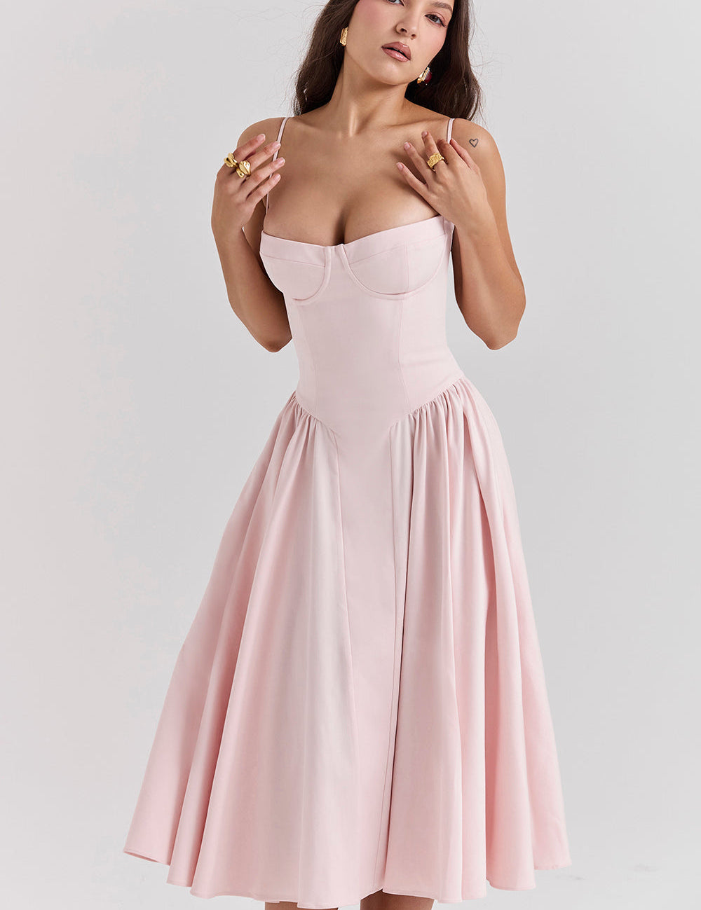 ALEXANE – ROBE SOLEIL CLASSIQUE À CORSET