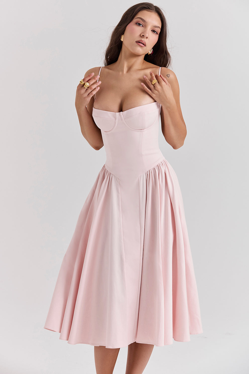 ALEXANE – ROBE SOLEIL CLASSIQUE À CORSET