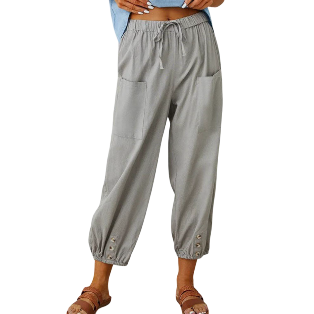 Pantalon ample droit à jambe large