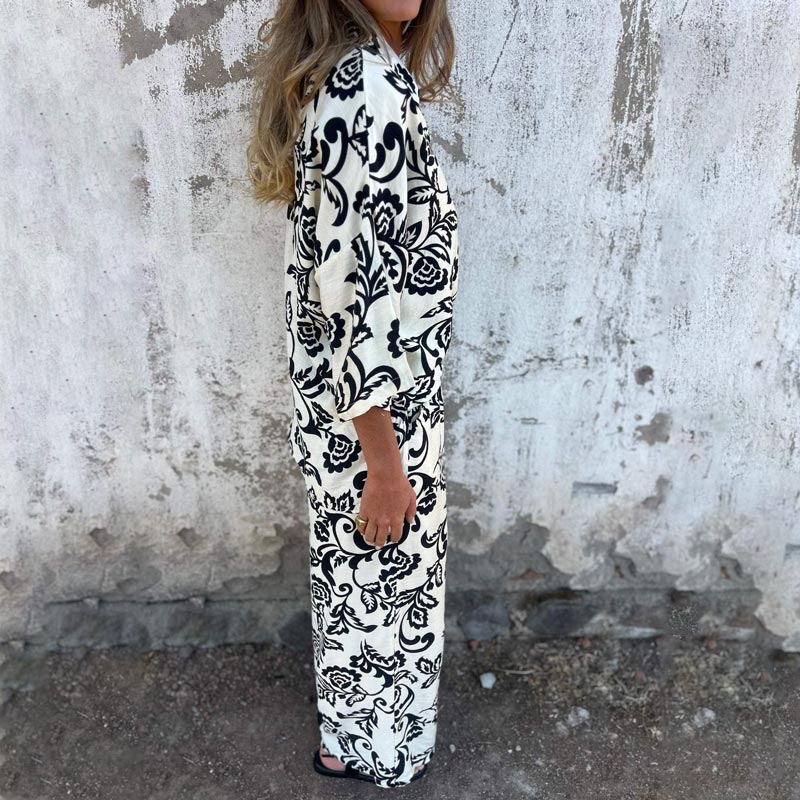 MIRABELLE – ENSEMBLE TOP ET PANTALON IMPRIMÉS