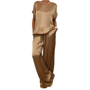 Elégant ensemble deux pièces en satin