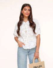 FLORETTE – BLOUSE BRODÉE DE FLEURS
