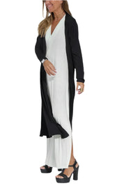 Robe longue élégante + cardigan assorti
