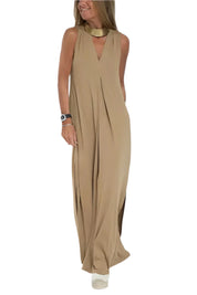 Robe longue élégante + cardigan assorti